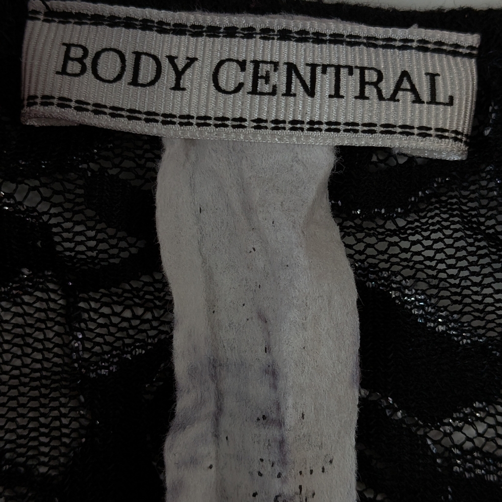 Body Central Black Sheer Lace Top Women's - Picture 3 of 12